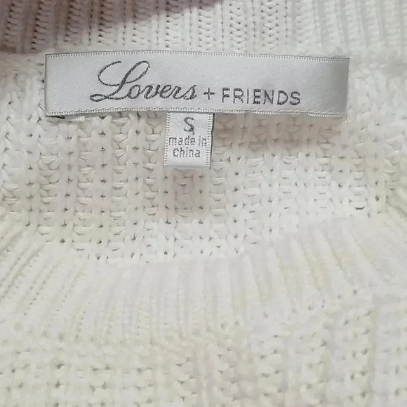 {Lovers + Friends} Short Sleeve Laced Sweater - Picture 7 of 11